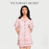 维多利亚的秘密（Victoria's Secret）维密 单依纯同款宅度假天丝绵柔印花凉感睡衣家居服套装女不易皱