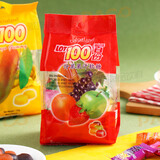 一百份马来西亚进口lot100一百份什锦果味果汁软糖150g袋装休闲零食糖果 什果(综合果味)150g