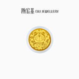 潮宏基哆啦A梦招财足金黄金投资金钱币收藏送女友生日礼物 金章