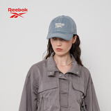 锐步复古摩登牛仔帽男女同款立体裁剪显脸小遮阳防晒可调节透气 灰色