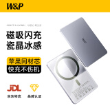 W&P磁吸充电宝5000毫安可上飞机快充迷你移动电源超薄无线快充电池便携适用苹果16/15/14华为wp 【紫】5千mAh·超薄磁吸·可上飞机