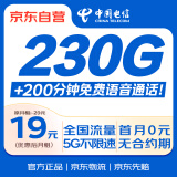 中国电信19元大流量卡全国通用手机卡电话卡5G长期纯上网卡无忧星卡低月租非无限永久
