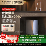 史密斯（A.O.SMITH）佳尼特蓝鲸净水器家用厨下式直饮净水机净饮机专利MAX5.0反渗透 1000G CR2500AB1 国家补贴