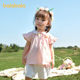 巴拉巴拉宝宝短袖t恤婴儿女童上衣2025夏装甜美时尚可爱萌趣209225117005