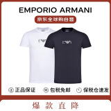 安普里奥·阿玛尼（Emporio Armani）夏季新款男士运动户外短袖T恤打底衫2件装111267 CC715 黑白 L