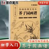 墨点美术 芥子园国画描摹实用本梅兰竹菊篇 中国风初学者画画描摹画册临摹底稿毛笔绘画练习
