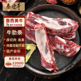 泰德牛 鲁西黄牛原切牛肋条2斤 炖煮香煎烧烤 生鲜牛肉