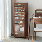 大熊家 BEARSHOUSE北美黑胡桃木牙科柜“琅琊柜”实木5o大人茶具柜收纳置物柜古玩柜 北美黑胡桃木（无logo)