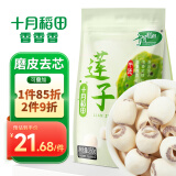 十月稻田 莲子 250g 半斤 湘潭产去芯磨皮白莲子 桂圆百合银耳羹煲汤食材 