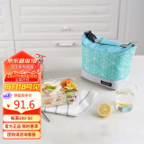 乐扣乐扣（LOCK&LOCK）玻璃保鲜盒便当盒套装 加便当包(740ml+630ml分格) LLG429S911
