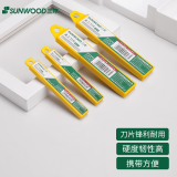 三木（SUNWOOD）小号精钢美工刀片/窄裁纸刀片80*9mm 10片/盒 91054