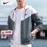 耐克（NIKE）外套男士 25夏季新款运动服装梭织连帽防风衣跑步健身风行者夹克 轻盈耐穿/内里网衬/晒图退10 L 【175】体重130~150斤左右