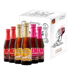 Lindemans林德曼桃子/樱桃/山莓啤酒礼盒250ml*6瓶 比利时进口 低度清爽