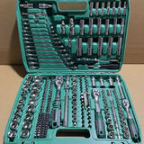世达同款150件套汽修工具套装手动扳手组合工具汽车维修工具螺丝 216件套72齿汽修级用坏换新