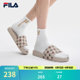 斐乐（FILA）DRIFTER男鞋复古拖鞋新款凉拖休闲沙滩鞋漂流船 黄水泥-CM 40.5