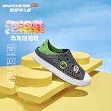 Skechers斯凯奇童鞋一脚蹬包头凉鞋春夏季男中童洞洞鞋406810L