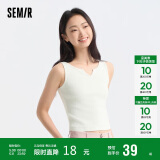 森马背心女短款针织内搭显高女士夏紧身纯色上衣百搭109324102001