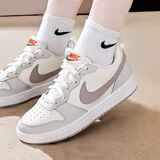 耐克（NIKE）女鞋 25夏季新款时尚潮流运动鞋低帮板鞋休闲鞋子大童鞋 COURT/127/灰白 新款推荐 38