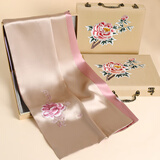 杭丝路苏绣丝巾真丝女士披肩桑蚕丝围巾护颈围脖生日妈妈高档礼物送长辈