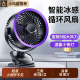 VEZO【自动摇头风扇】桌面usb小风扇办公室学生宿舍床上车载户外婴儿车夹子式小型电扇台式大风力制冷 灰色【超长续航】五档循环风丨可挂可立丨充插两用
