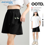 真维斯（JEANSWEST）短裤女外穿夏季新款时尚百搭清凉奶芙裤子短款高腰显瘦A字短裤