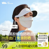蕉下（beneunder）脸基尼女帽檐全脸防晒面罩防晒口罩防紫外线蓝烟灰