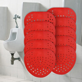 春风尿斗香片消臭剂小便池垫片除臭三角块男厕所芳香球除味防堵过滤网 20片组合（红色）