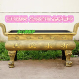 长方形香炉供奉家用寺庙室外祖堂烧香鼎铸铁碳钢防锈供佛祠堂插香 古铜色 有求必应 长50cm宽30cm高29cm约11公斤无耳