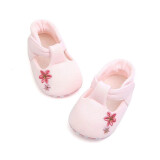 喜安贝 婴儿鞋学步鞋春女宝宝鞋子软底不掉婴幼儿鞋步前鞋男0 1岁 粉色 内长12cm/约7-10个月