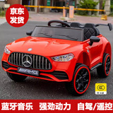 HF儿童电动车四轮汽车可坐人可遥控摇摆男女孩宝宝玩具童车充电礼物 中国红【遥控+大电瓶+蓝牙音乐】