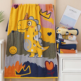 范爷家卡通棉纱布浴巾家用吸水速干儿童洗澡裹巾学生成人通用亲肤大毛巾