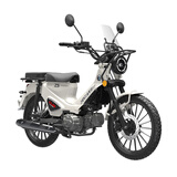 宗申YEMI野米型动版猎装复古弯梁摩托车 天际白