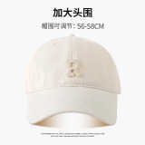 俞兆林韩版棒球帽子女夏季软顶大头围显脸小鸭舌帽男宽檐防晒帽遮阳帽男