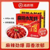 海底捞麻辣蒜蓉小龙虾2025年新虾4-6钱/只加热即食 2500g 小龙虾 （麻辣1盒+蒜蓉1盒）