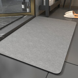 七七家浴室硅藻泥地垫卫生间速干吸水垫厕所防滑脚垫门垫子50*80cm