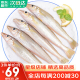 哆鲜生 国产海捕沙丁鱼 活冻沙尖沙钻鱼冷冻三去 船捕海鲜鱼类生鲜 大号 12-16条/袋 （净重400g ）