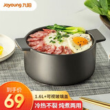 九阳（Joyoung）汤锅砂锅炖锅煲汤煲仔饭家用陶瓷锅明火燃气耐高温小沙锅陶瓷煲 【适用1-3人】-TCB1603- 1.6L