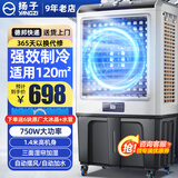扬子冷风机制冷空调扇冷风扇家用水冷风扇强力制冷工业用工厂商用加水冰晶冰块蒸发式制冷机水空调 工业/商用冰晶款（1.4米高）