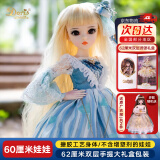 多丽丝娃娃（Doris）60厘米换装娃娃玩具洋娃娃3-6岁女孩bjd套装生日六一儿童节礼物 海希尔+礼包+衣服（共2衣）