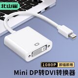 北山雀 Mini DP转DVI转换器线 迷你DP转接头苹果MacBook雷电接口显示器投影仪连接线扩展显示 BSQ-BD06