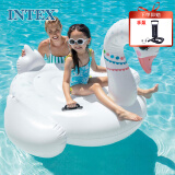 INTEX 57562皇冠天鹅坐骑成人儿童充气浮排戏水浮床网红拍照水上玩具