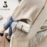 金狐狸（FOXER）女士包包女包大容量单肩斜挎包手机包小包轻奢女生女友生日礼物