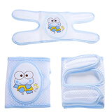 喜亲宝婴儿爬行护膝宝宝防摔护肘保护膝盖学走路护膝(可调节)蓝色1副