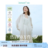 茵曼（INMAN）章若楠同款欧若风天丝薄开衫女装衬衫2025夏季新品长袖衬衣 多扣款明亮白-18424138 M