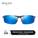 暴龙（BOLON）太阳镜男偏光镜墨镜开车驾驶镜太阳眼镜骑行镜飞行员BL2282 A19 镜框深枪灰/镜片蓝色