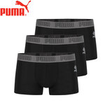 PUMA彪马内裤男士运动大logo棉质平角内裤四角短裤衩3条装
