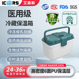 ICERS艾森斯5L户外PU保温箱家用车载医药品胰岛素冷藏箱母乳冷链运输箱 3L（6面PU材质）送：1冰盒+4冰袋 有温度显示
