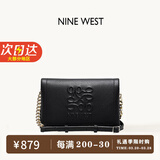 NINE WEST玖熙包包女款2025新款斜挎包女士单肩包生日情人节礼物送老婆 黑色