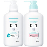 珂润（Curel）舒缓套装温和净油敏感头皮适用进口 保湿洗发水420ml+护发乳420ml