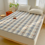 罗兰家纺可水洗全棉家用床垫保护垫 薄款防滑可折叠软垫床褥垫被双人单人 HC全棉防滑床褥米兰 200cm*135cm